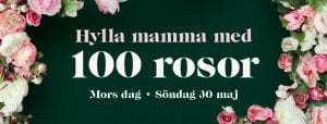 Hylla mamma med 100 rosor