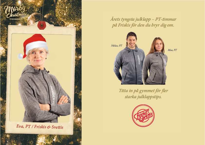 Eva, PT / Friskis & Svettis: Årets tyngsta julklapp – PT-timmar på Friskis för den du bryr dig om.